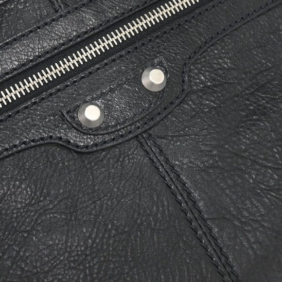 Balenciaga Black Leather Clip M Clutch Bag - Picture 5 of 12